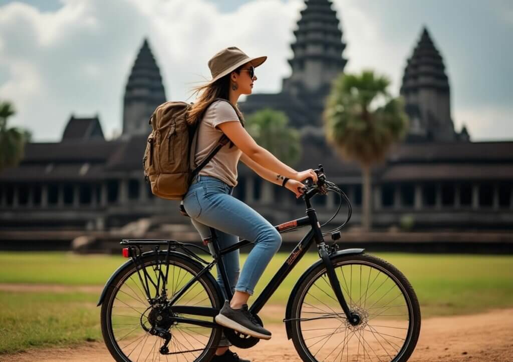 louer un vélo à Angkor Wat au Cambodge